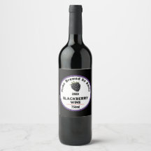 Moderne BlackBerry Wine Flasche