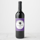 Moderne BlackBerry Wine Flasche Weinetikett (Vorderseite)