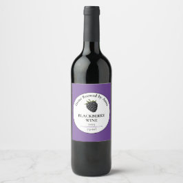 Moderne BlackBerry Wine Flasche Weinetikett