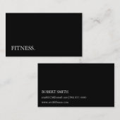 Moderne Blackboard-Chalkboard-Fitness Visitenkarte (Vorne/Hinten)