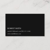 Moderne Blackboard-Chalkboard-Fitness Visitenkarte (Rückseite)