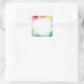 Moderne Blank Template individuell farbig Abstrakt Quadratischer Aufkleber (Tasche)