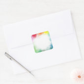 Moderne Blank Template individuell farbig Abstrakt Quadratischer Aufkleber (Umschlag)