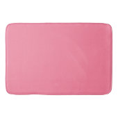 Moderne Blase rosa Schlicht Solid Color Badematte (Vorderseite)
