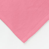 Moderne Blase rosa Schlicht Solid Color Fleecedecke (Ecke)