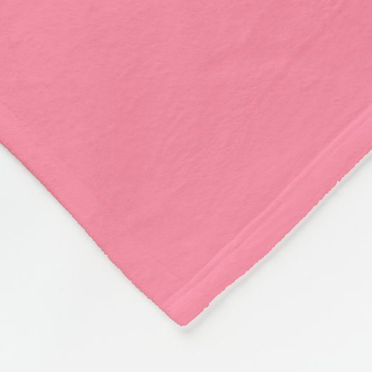 Moderne Blase rosa Schlicht Solid Color Fleecedecke (Ecke)