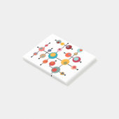 Moderne Blasen aus dem Mittelalter Post-it Klebezettel (angewinkelt)