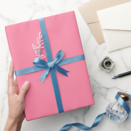 Moderne Blasen-Rosa Einfarbige Farbe Geschenkpapier