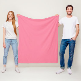 Moderne blasenrosa einfarbige Farbe Fleecedecke