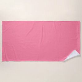 Moderne blasenrosa einfarbige Farbe Strandtuch