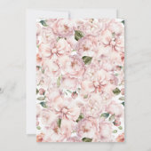 Moderne Bläserbow Girl Babydusche Einladung (Rückseite)