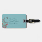 Moderne Bläserei 2 Hochzeit Gepäckanhänger (Vorderseite horizontal)