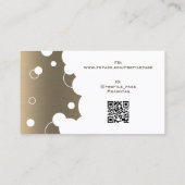 Moderne Blasmuster-Imitate Metallkarten Visitenkarte (Rückseite)