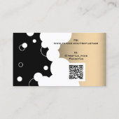 Moderne Blasmuster-Imitate Metallkarten Visitenkarte (Rückseite)