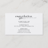 Moderne blass trockene Bar-Friseurgrunge Visitenkarte (Rückseite)