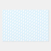 Moderne, blass-weiße Streifen kariertes Rastermust Geschenkpapier Set (Vorderseite)