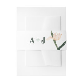 Moderne blassrosa floral einladungsbanderole