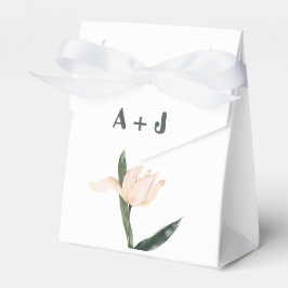 Moderne blassrosa floral geschenkschachtel