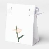 Moderne blassrosa floral geschenkschachtel (Rückseite)