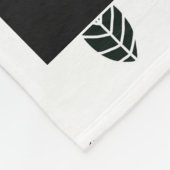 Moderne Blätter Baby Milestone Blanket Fleecedecke (Ecke)