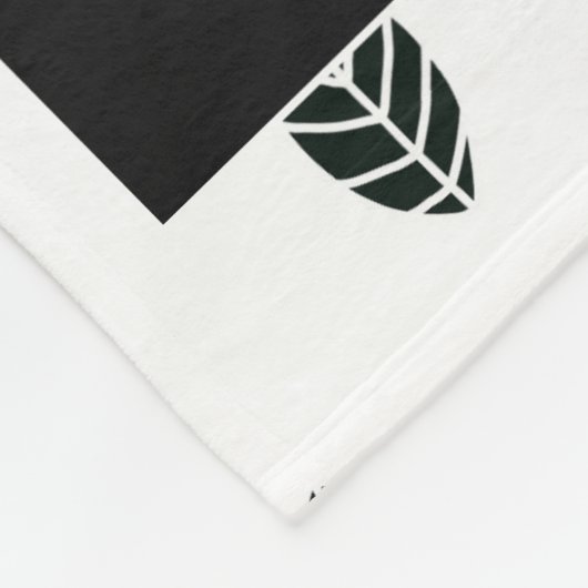 Moderne Blätter Baby Milestone Blanket Fleecedecke (Ecke)