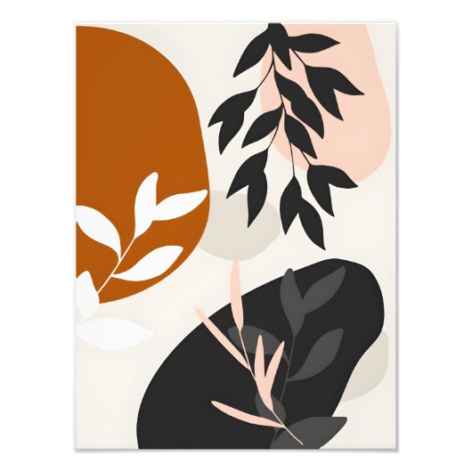 Moderne Blätter des Mittelalters Fotodruck (Vorne)