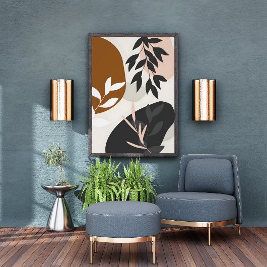 Moderne Blätter des Mittelalters Fotodruck