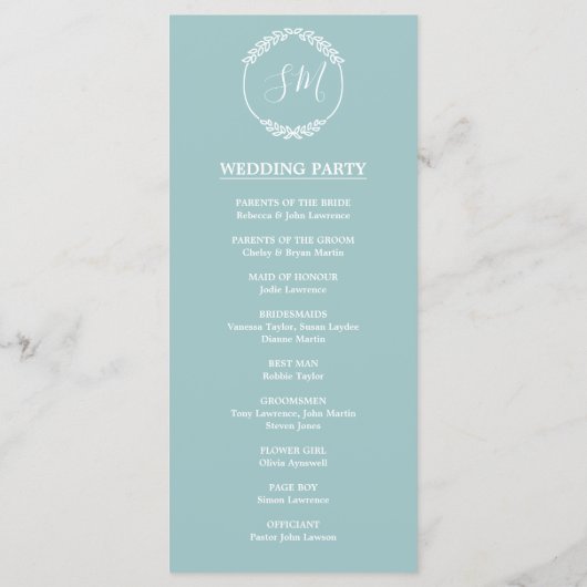 Moderne Blätter für Hochzeiten in Foliage Programm (Rückseite)