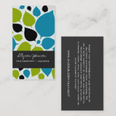 Moderne Blätter-Hintergrund-Geschäfts-Karten Visitenkarte (Vorne/Hinten)