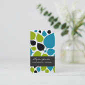 Moderne Blätter-Hintergrund-Geschäfts-Karten Visitenkarte (Stehend Vorderseite)