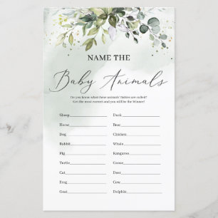 Moderne Blätter im Grünen nennen das Kindertierspi