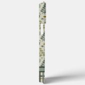 Moderne Blätter Karierte Musterinspirivität Case-Mate iPhone Hülle (Rückseite / Rechts)