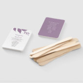 Moderne Blätter Lila Hochzeitshandschuh Fächer (Non-assembled)