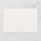 Moderne Blätter Minimalistische Frame RSVP Karte (Rückseite)