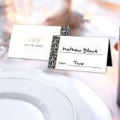 Moderne Blätter Mustergrenze Platzkarte