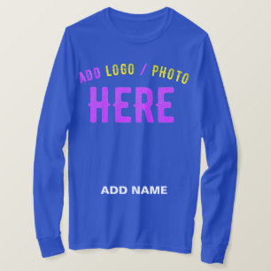 MODERNE, BLAU-ÜBERPRÜFTE BLAU-MARKENBEZOGENE STILV T-Shirt
