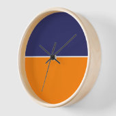 Moderne Blau- und Orangefarbene Klasse Uhr (Winkel)