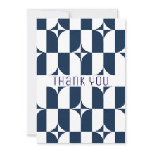 Moderne Blau-Weiß Mitte des Jahrhunderts