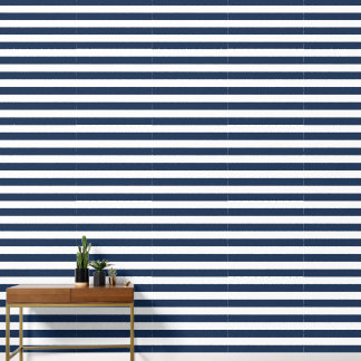 Moderne blau-weiße Streifen Tapete