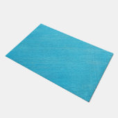 Moderne Blaue Abstrakte Fußmatte (Schrägansicht)