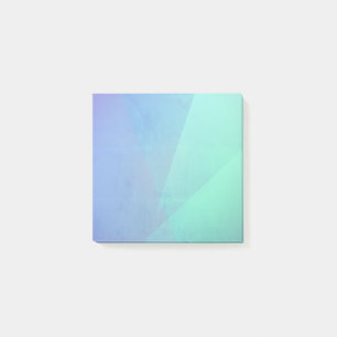 Moderne blaue Aqua- und Türkis-Geometrie-Gradation Post-it Klebezettel
