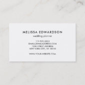 Moderne, blaue Aquarellfarbe beruflich Visitenkarte (Rückseite)