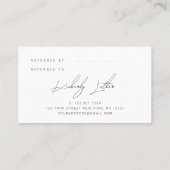 Moderne blaue Aquarellschminke & Haare Empfehlungskarte (Rückseite)