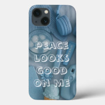 Moderne blaue ästhetische Handyhülle