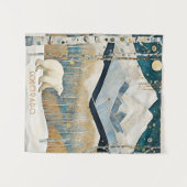 Moderne Blaue Berglandschaft Wandteppich (Vorderseite (Horizontal))