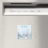 Moderne blaue Blumen Magnet (In Situ (Geschirrspüler))