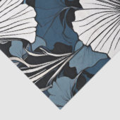 Moderne blaue Blumendekoupage Seidenpapier (Ausschnitt)