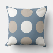 Moderne blaue, braune und weiße Polka Dots Gemuste