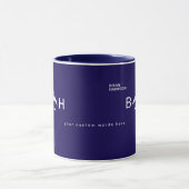 Moderne blaue Combo-Tasse mit Airplane Monogram Tasse (Zentrum)