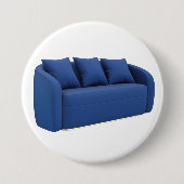 Moderne blaue Couch Button (Vorderseite)